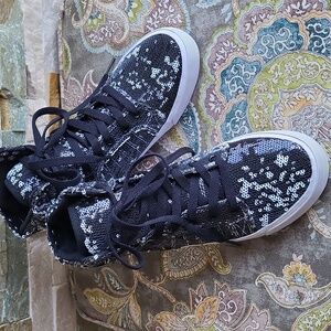 Supra Skytop Sparkly Sequin High-Top Sneakers